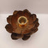 Vintage Brass Lotus Flower Candle Holder