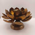 Vintage Brass Lotus Flower Candle Holder