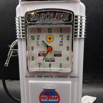 Chevron Gas Pump Clock