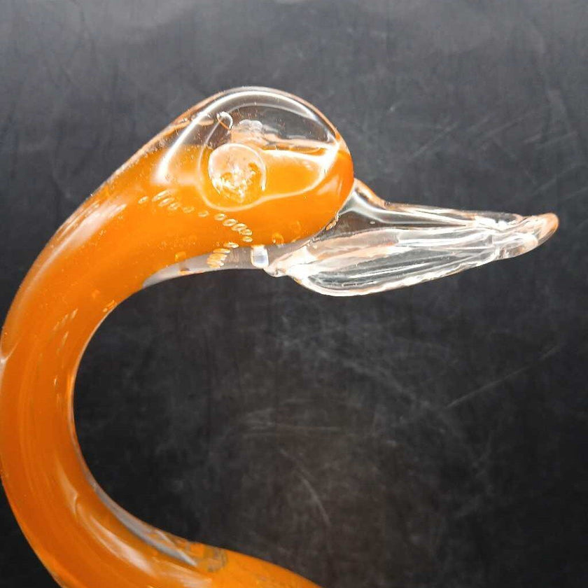 Vintage ITALY Murano Glass Swan Bullicante Bubbles
