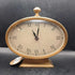 Brass Oval Desk Clock