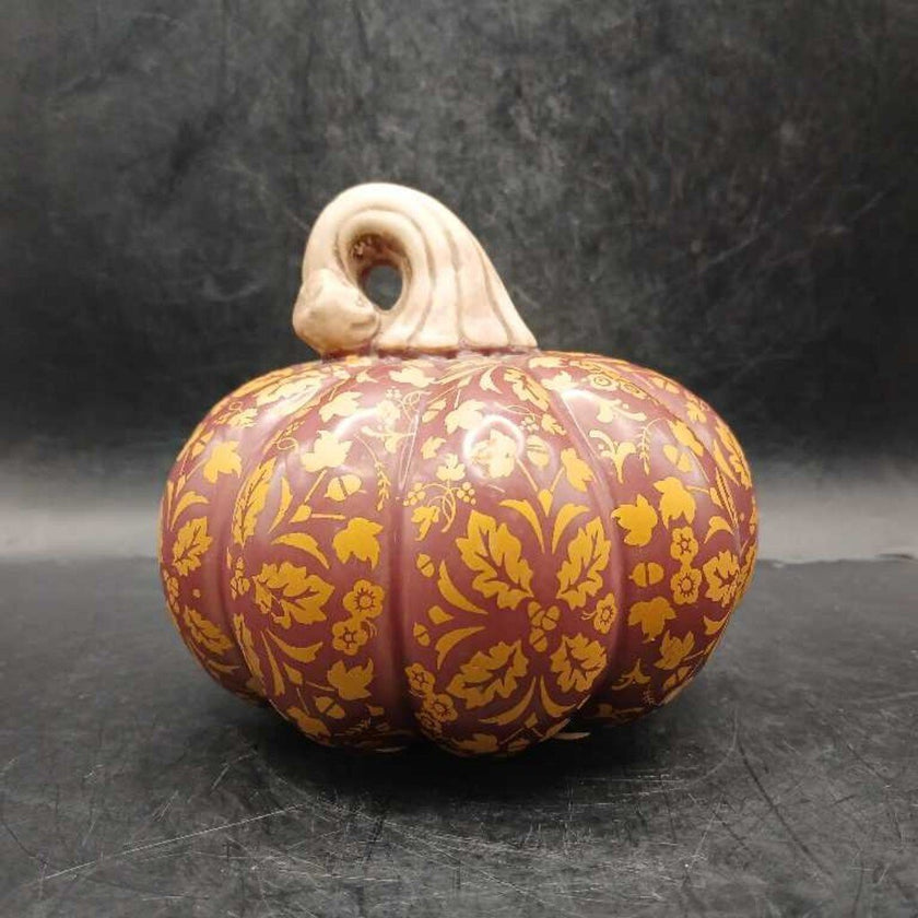 Ceramic Gold Leaf Pumpkin