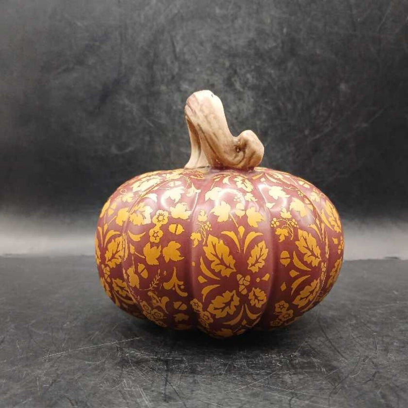 Ceramic Gold Leaf Pumpkin