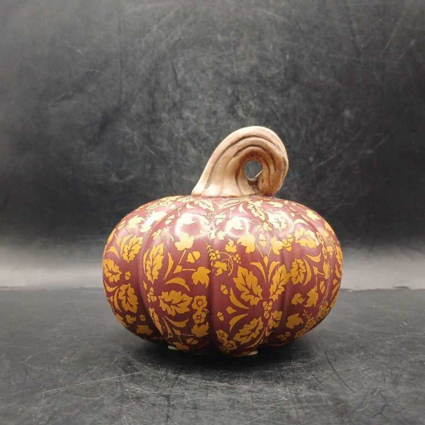 Ceramic Gold Leaf Pumpkin