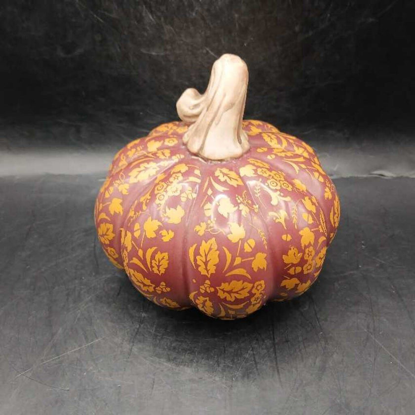 Ceramic Gold Leaf Pumpkin