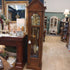 1980s Authentic Howard Miller Honey Oak Grandfather Clock