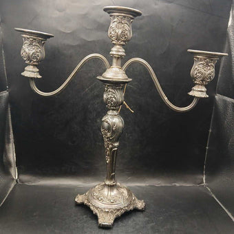 WM Rogers and son silverplate candelabra