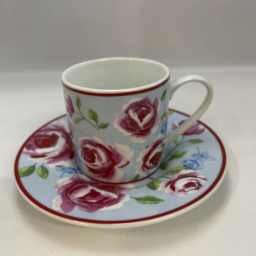 Cappuccino Cup + Saucer Floral