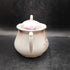 Vintage Lustreware Cabbage Roses Porcelain Germany Sugar Bowl + Lid