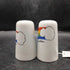 80s Rainbow Salt & Pepper Shaker Set Porcelain Taiwan