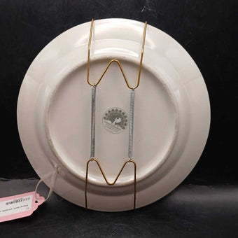 Floral bow ceramic saucer