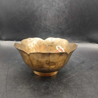 Brass lotus bowl