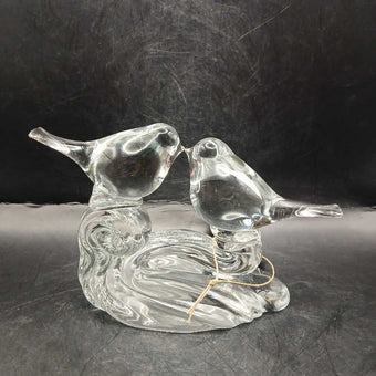 1950's Swirled Glass Lovebirds