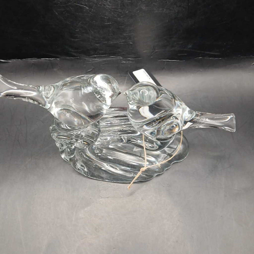 1950's Swirled Glass Lovebirds