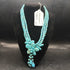 Turquoise Southwest Style Sterling Clasp Necklace
