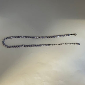 Vintage Cultured Lavender Pearls Sterling Clasp