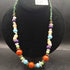 Vintage Multi Gemstone Necklace: turquoise-yellow jade-mother of pearl-jasper-sodalite- chrysoprase-blue amazonite 21
