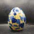 Yellow and Blue Ceramic Egg