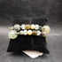 Artist Created Moss Agate Memory Wire Wrap Bracelet