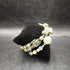 Artist Created Moss Agate Memory Wire Wrap Bracelet