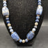 Artist Created Sodalite Gemstone Beads with Sterling Clasp