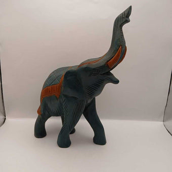 VTG Teal Blue handcar ed Elephant