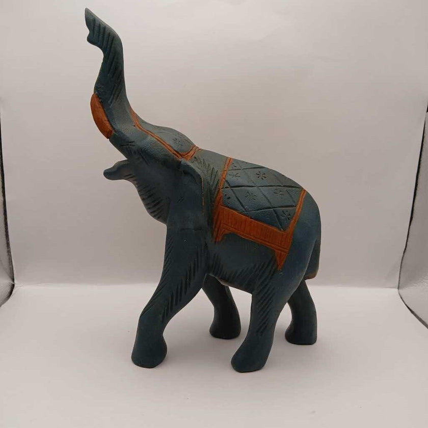 VTG Teal Blue handcar ed Elephant