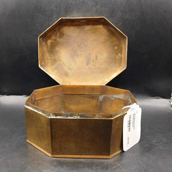 VTG Brass Trinket Box/Octagonal