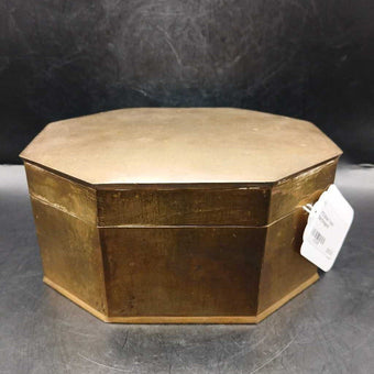 VTG Brass Trinket Box/Octagonal