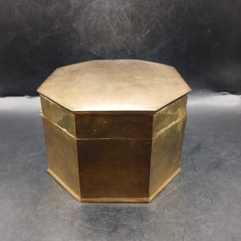 VTG Brass Trinket Box/Octagonal
