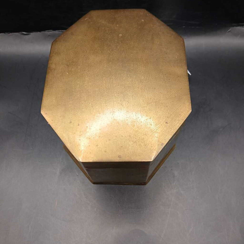 VTG Brass Trinket Box/Octagonal