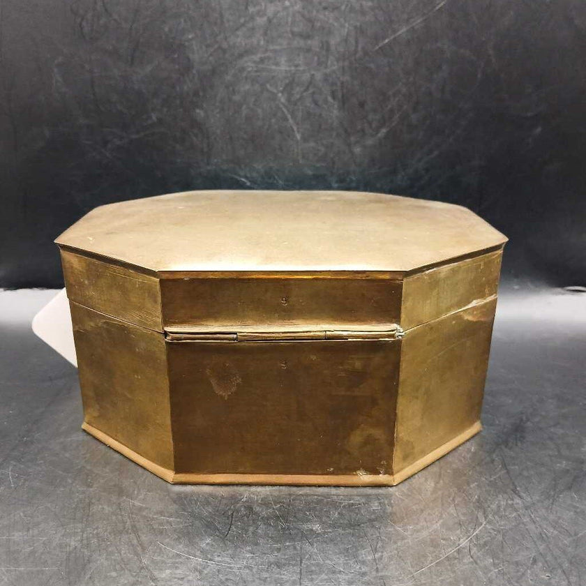 VTG Brass Trinket Box/Octagonal