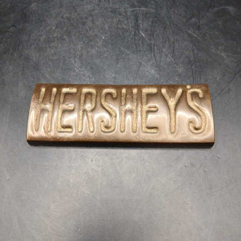 VTG Solid Brass Hershey Candy Bar Paper Weight