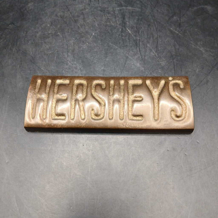 VTG Solid Brass Hershey Candy Bar Paper Weight