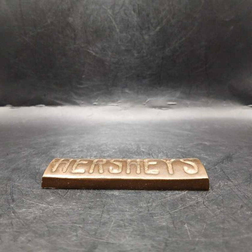VTG Solid Brass Hershey Candy Bar Paper Weight