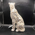 White & Gold Ceramic Leopard