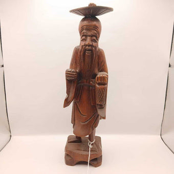 VTG antique carved wood older sculpture