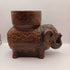 VTG Brown Elephants Planter Pot