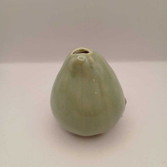 Green Pottery Bud Vase Ceramic