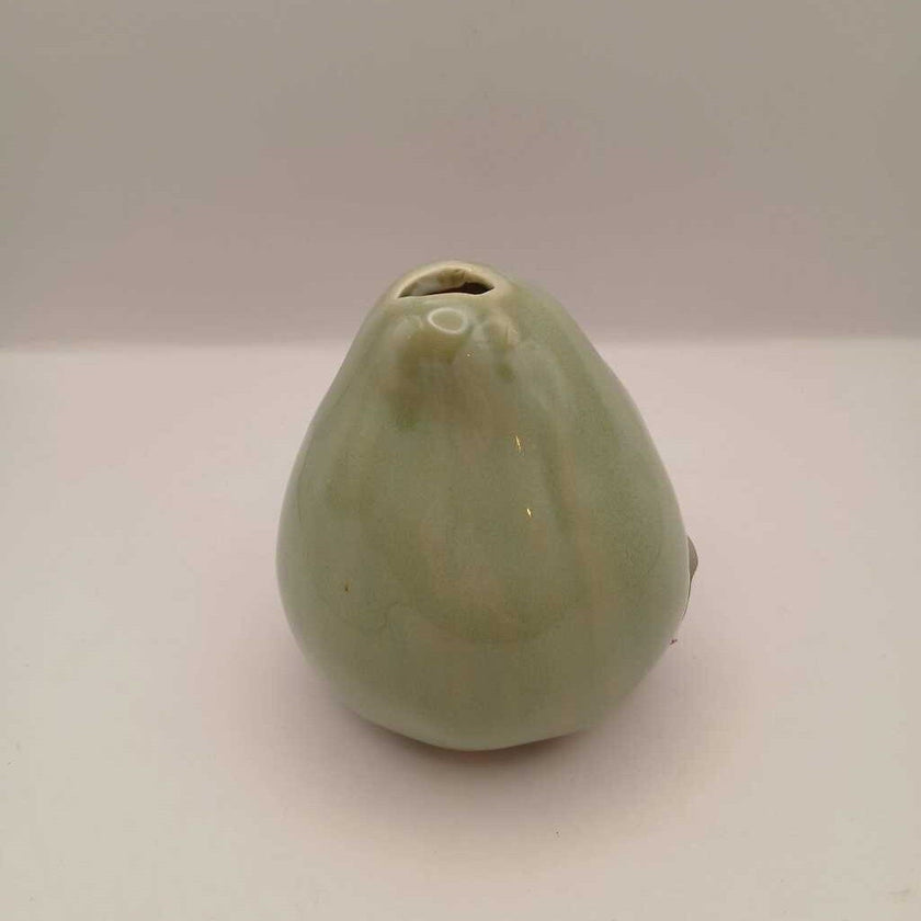 Green Pottery Bud Vase Ceramic