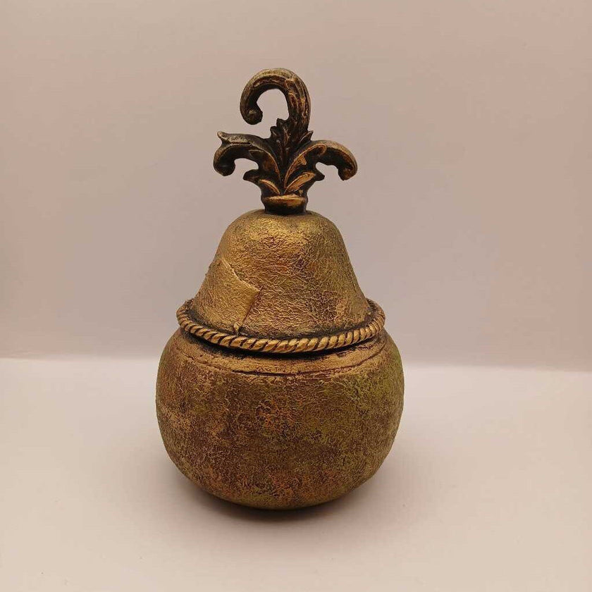 Gold Resin Pear Trinket box