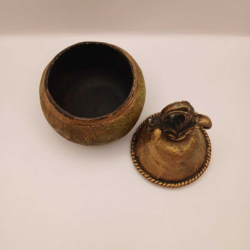 Gold Resin Pear Trinket box