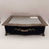 Blue Velvet Jewelry Box Mirror top