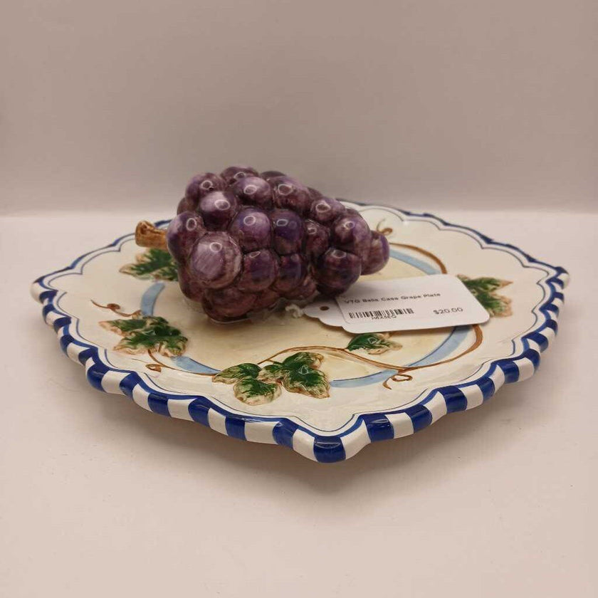 VTG Bella Casa Grape Plate
