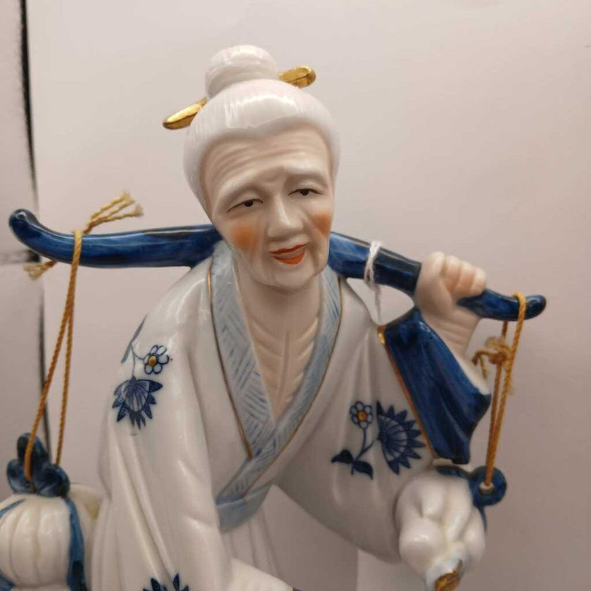 Set of VTG Chinese Porcelian Fishing Figures women-man