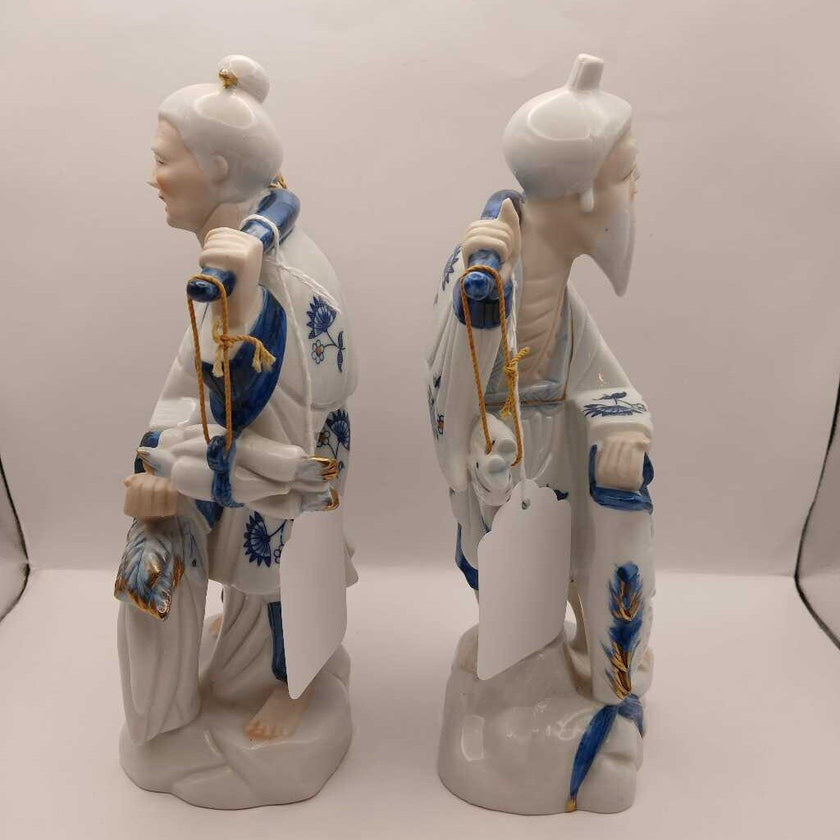 Set of VTG Chinese Porcelian Fishing Figures women-man