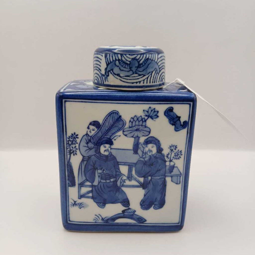 Chinese Blue/White Tea Jar