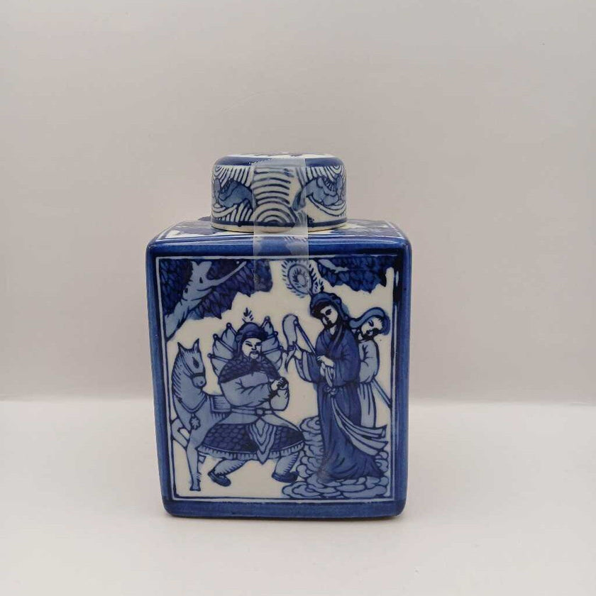 Chinese Blue/White Tea Jar