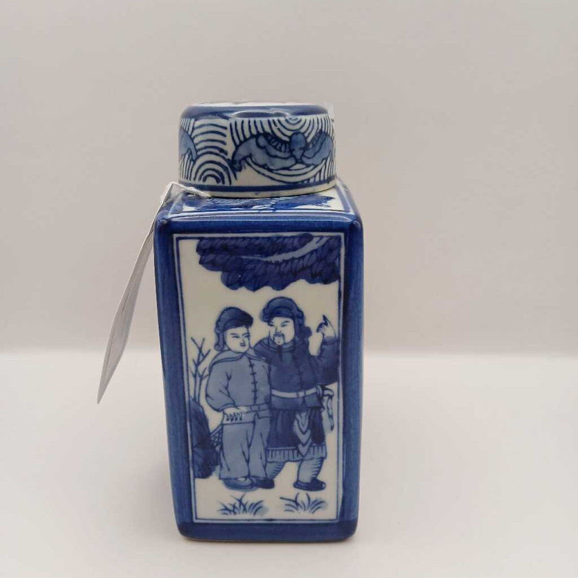 Chinese Blue/White Tea Jar