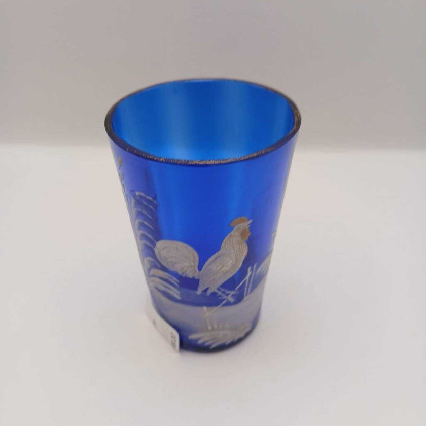 VTG Mary Gregory cobalt Blue glass